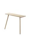 Georg Wall Table, Console Table (90 x 32 x 73 cm), Natural oak