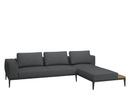 Grid Lounge Sofa, Left armrest, Anthracite, Without waterproof cover