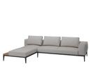 Grid Lounge Sofa, Right armrest, Seagull, With waterproof cover