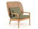 Kay Highback Lounge Chair, Harvest, Fife Lichen, Without Ottoman
