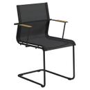 Sway Chair, Powder coated anthracite, Fabric Sling anthracite, With armrests