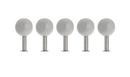 Dots Wall Hooks Set of 5, Grey