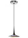 Falling Leaf Pendant Lamp, Polished aluminium / black
