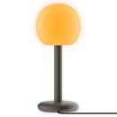 Fire Table Lamp, Black brass