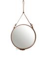 Adnet Circulaire Wall Mirror, Ø 58 cm, Tan