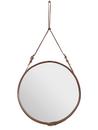 Adnet Circulaire Wall Mirror, Ø 70 cm, Tan