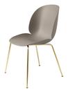 Beetle Dining Chair, New beige, Brass