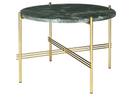 TS Coffee Table, Ø 55 x H 41 cm, Green, Brass