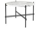 TS Coffee Table, Ø 55 x H 41 cm, White, Charcoal black