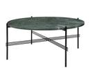 TS Coffee Table, Ø 80 x H 35 cm, Green, Charcoal black