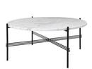 TS Coffee Table, Ø 80 x H 35 cm, White, Charcoal black