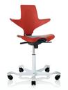 Capisco Puls 8010, Red, Xtreme light grey, White