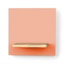 Details Hartô Magnetic shelving system Marcel Magnetic shelving system Marcel, Module 3 (33,5 x 33,5 cm), Pomelo pink