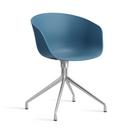 About A Chair AAC 20, Azure blue 2.0, Polished aluminium