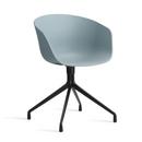 About A Chair AAC 20, Dusty blue 2.0, Black powder coated aluminium