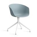 About A Chair AAC 20, Dusty blue 2.0, White powder coated aluminium