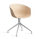 About A Chair AAC 20, Pale peach 2.0, Polished aluminium