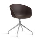 About A Chair AAC 20, Raisin 2.0, Polished aluminium