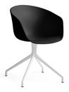 About A Chair AAC 20, Black, White powder coated aluminium