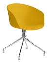 About A Chair AAC 20, Mustard, Polished aluminium