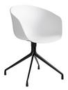 About A Chair AAC 20, White, Black powder coated aluminium