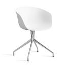About A Chair AAC 20, White 2.0, Polished aluminium