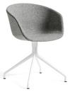 About A Chair AAC 21, Hallingdal - light grey, White powder coated aluminium