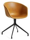 About A Chair AAC 21, Sense leather - cognac, Black powder coated aluminium