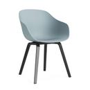 About A Chair AAC 222, Black lacquered oak, Dusty blue 2.0