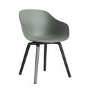 About A Chair AAC 222, Black lacquered oak, Fall green 2.0