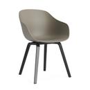 About A Chair AAC 222, Black lacquered oak, Khaki 2.0