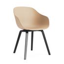 About A Chair AAC 222, Black lacquered oak, Pale peach 2.0
