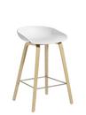 Details Hay About A Stool AAS 32 About A Stool AAS 32, Kitchen version: seat height 64 cm, Soap treated oak, White
