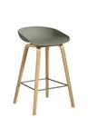 Details Hay About A Stool AAS 32 About A Stool AAS 32, Kitchen version: seat height 64 cm, Lacquered oak, Dusty green