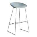 About A Stool AAS 38, Bar version: seat height 74 cm, Stainless steel, Dusty blue 2.0