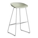 About A Stool AAS 38, Bar version: seat height 74 cm, Stainless steel, Pastel green 2.0