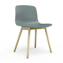 About A Chair AAC 12, Dusty blue, Lacquered oak