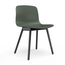 About A Chair AAC 12, Dusty green, Black lacquered oak