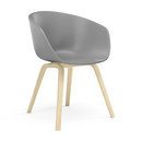 About A Chair AAC 22, Concrete grey, Lacquered oak