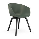 About A Chair AAC 22, Dusty green, Black lacquered oak