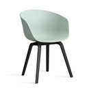 About A Chair AAC 22, Dusty mint 2.0, Black lacquered oak