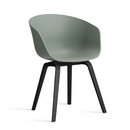 About A Chair AAC 22, Fall green 2.0, Black lacquered oak