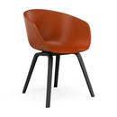 About A Chair AAC 22, Orange, Black lacquered oak