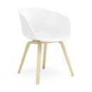 About A Chair AAC 22, White, Lacquered oak