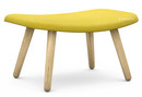 About A Lounge Ottoman AAL 03, Hallingdal 420 - yellow, Lacquered oak
