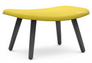 About A Lounge Ottoman AAL 03, Hallingdal 420 - yellow, Black lacquered oak