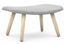 About A Lounge Ottoman AAL 03, Hallingdal - light grey, Soap treated oak