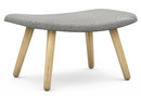 About A Lounge Ottoman AAL 03, Hallingdal - warm grey, Lacquered oak