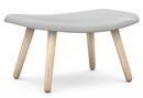 About A Lounge Ottoman AAL 03, Steelcut Trio - light grey, Soap treated oak