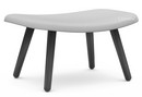 About A Lounge Ottoman AAL 03, Steelcut Trio - light grey, Black lacquered oak